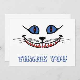 Carte De Remerciements Cheshire Chat Smile