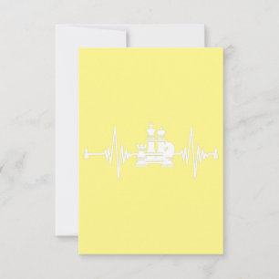Carte De Remerciements Chess Heartbeat Chess T-shirt