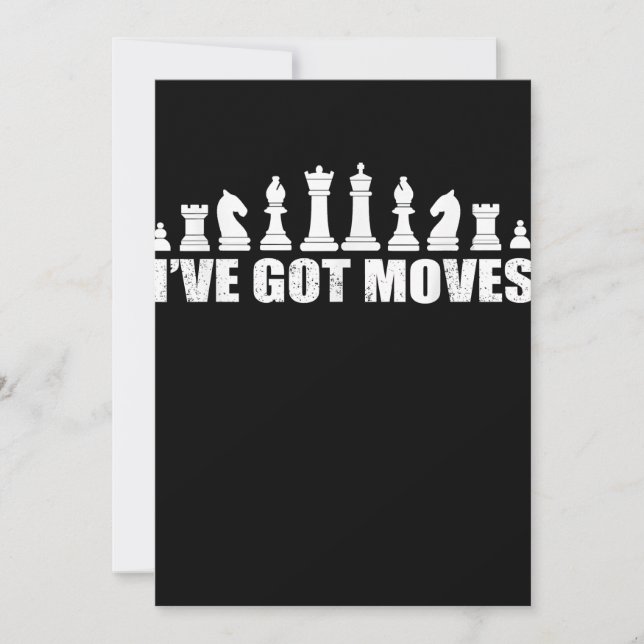 Carte De Remerciements Chess Set Pieces Ive Got Move Lovers (Devant)