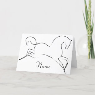 Carte De Remerciements Cheval sauvage Thunder_Cove