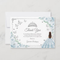 Chic Bébé Roses Bleues Argent Quinceanera