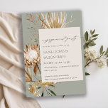 Carte De Remerciements Chic Boho Protea Fiançailles de palme sec Invitati<br><div class="desc">Si vous avez besoin d'une personnalisation supplémentaire,  n'hésitez pas à m'envoyer un message sur yellowfebstudio@gmail.com .</div>