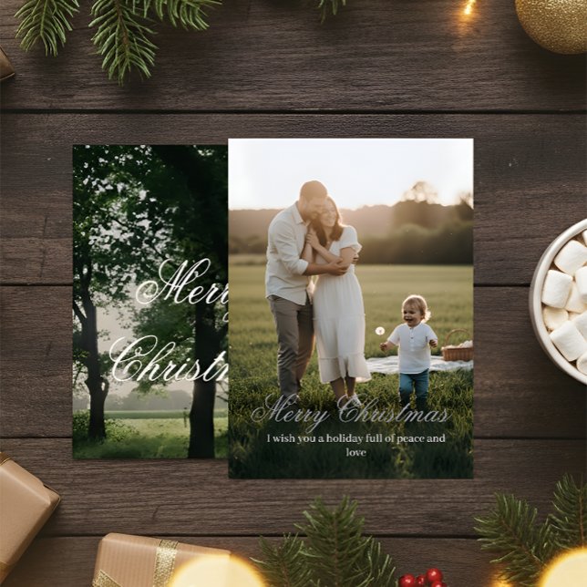 Carte De Remerciements Chic Minimalist Christmas Card (Créateur téléchargé)