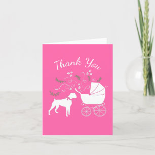 Carte De Remerciements Chien Baby shower de boîte Chien Chien Chien Chien