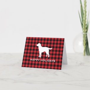 Carte De Remerciements Chien Buffalo Check Mountain Joyeuses vacances