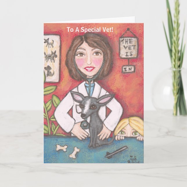 Carte De Remerciements Chien de chiwawa à la clinique vétérinaire, à A… (Devant)