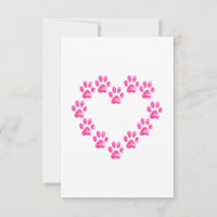 Chien patte coeur FÉLICITE SUR VOTRE NOUVEAU PUPPY