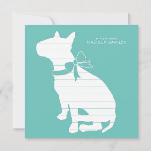 Carte De Remerciements Chiens Bull Terrier chiots