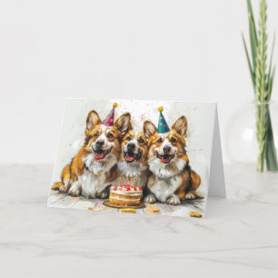 Carte De Remerciements Chiens de Corgi gallois Pembroke
