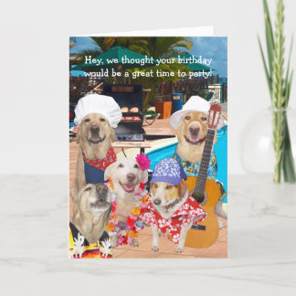 Carte De Remerciements Chiens/laboratoires amusants personnalisables par