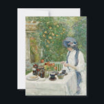 Carte De Remerciements Childe Hassam - Jardin de thé français<br><div class="desc">Childe Hassam - Jardin de thé français</div>