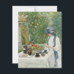 Carte De Remerciements Childe Hassam - Jardin de thé français<br><div class="desc">Childe Hassam - Jardin de thé français</div>