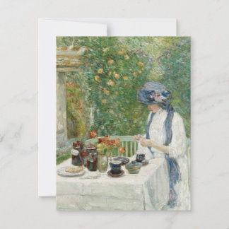 Carte De Remerciements Childe Hassam - Jardin de thé français