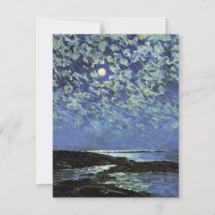 Carte De Remerciements Childe Hassam - Lumière De La Lune, Île Des Chauss
