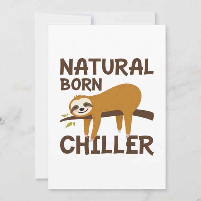 Carte De Remerciements Chiller naturel né (Devant)
