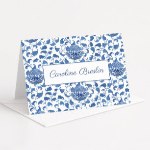 Carte De Remerciements Chinoiserie Chic Bleu Et Blanc Baby Shower