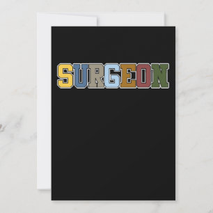 Carte De Remerciements Chirurgie de chirurgien rétro Médecin Médicale Neu