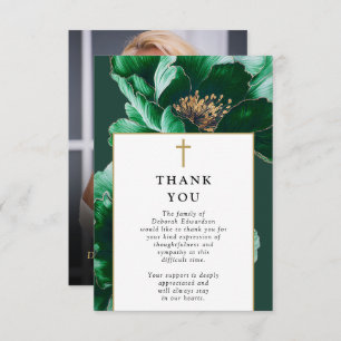Carte De Remerciements Christian Green Célébration De La Vie Funéraire Ph