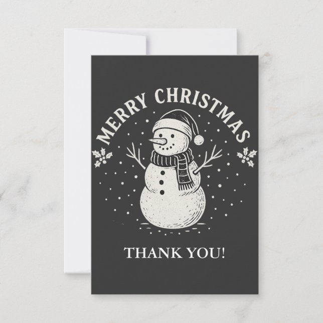 Carte De Remerciements Christmas (Devant)
