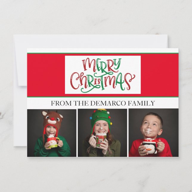 Carte De Remerciements Christmas Photo Cards (Devant)