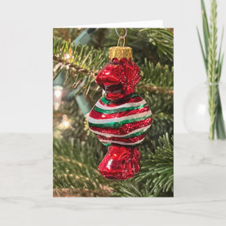 Carte De Remerciements Christmas Tree Candy Ornament Card
