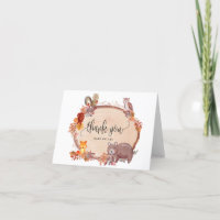 Chute en Amour Animaux des bois, Baby shower rusti