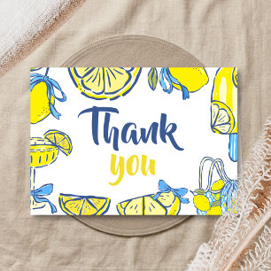 Carte De Remerciements Ciao Baby Fête de Naissance au Citron