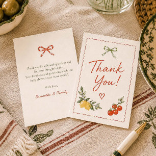 Carte De Remerciements Ciao Baby Marché Italien Baby Shower