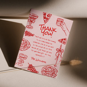 Carte De Remerciements Ciao Baby Pizza Baby shower italien