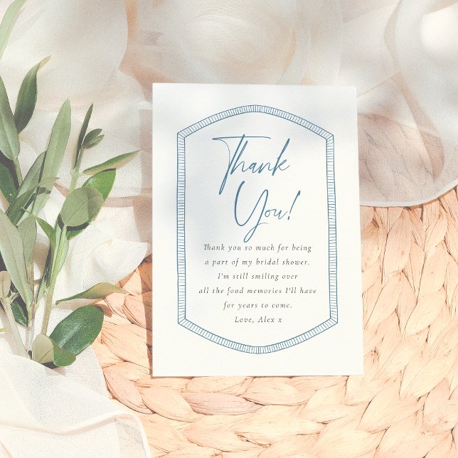 Carte De Remerciements Ciao Bella Carreaux Italiens Fantaisistes Enterrem (Créateur téléchargé)