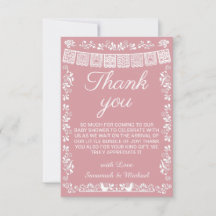 Cielito Lindo Rose Clair Fête Prénatale Papier Pic
