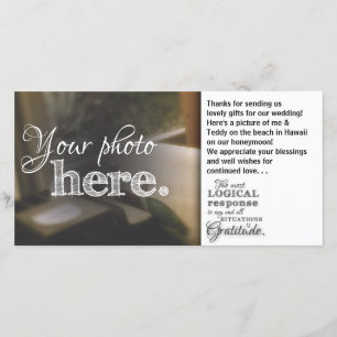 Carte De Remerciements Citation de gratitude Bénédiction inspirante Manda