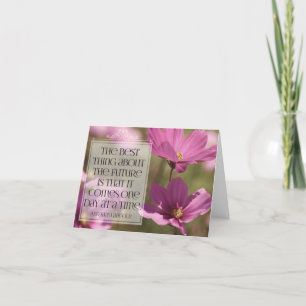 Carte De Remerciements Citation Inspirationnelle d'Abraham Lincoln "L'ave