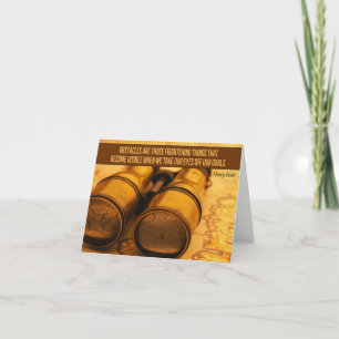 Carte De Remerciements Citation Inspirationnelle de Henry Ford "Obstacles