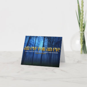 Carte De Remerciements Citation Inspirationnelle du Mahatma Gandhi "Oeil 