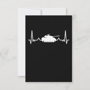 Carte De Remerciements Citerne Heartbeat Cadeau du véhicule militaire