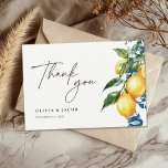 Carte De Remerciements Citron Citrus Positano Mariage italien<br><div class="desc">Citron Citrus Positano Mariage italien Carte de remerciements</div>