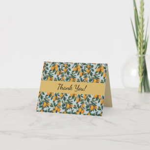 Carte De Remerciements Citrons sur Branches