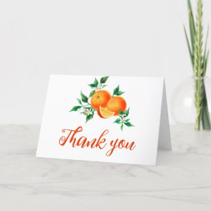 Carte De Remerciements Citrus Little Cutie Sur Le Chemin Baby shower Oran