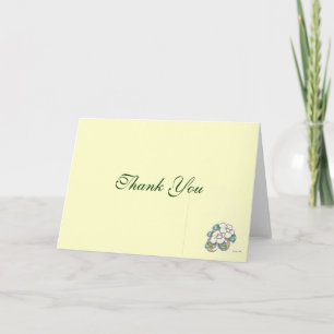 Carte De Remerciements Classic Flower Thank You Card