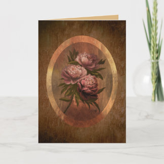 Carte De Remerciements Classic Peonies 5x7