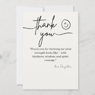 Carte De Remerciements Classic Thank You Card for Dad