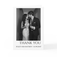 Classique Élégant couple Photo Mariage Plié