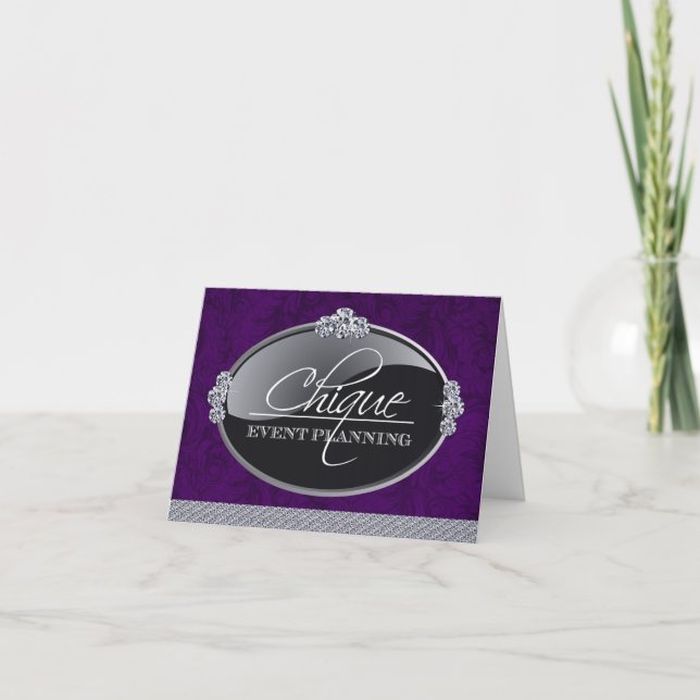 Carte de remerciements Classy Event Planner (Devant)
