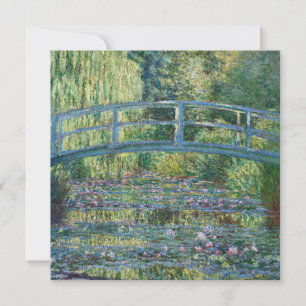 Carte De Remerciements Claude Monet - Bassin de Nymphéas, Harmonie Verte