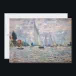 Carte De Remerciements Claude Monet - Bateaux Regatta à Argenteuil<br><div class="desc">La régate des bateaux à Argenteuil / Régate a Argenteuil - Claude Monet,  Huile sur Toile,  1874</div>