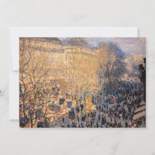 Carte De Remerciements Claude Monet - Boulevard des Capucines à Paris
