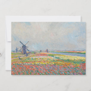 Carte De Remerciements Claude Monet - Champs de tulipes près de La Haye