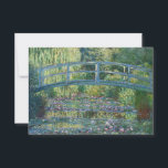 Carte De Remerciements Claude Monet - Eau Lily étang, Harmonie verte<br><div class="desc">Etang Lily,  Harmonie Verte / Le Bassin aux Nympheas,  Harmonie Verte par Claude Monet en 1899</div>