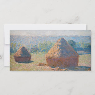 Carte De Remerciements Claude Monet - Haystacks, fin de l'été